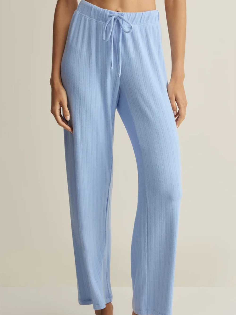 Simons Twik brand crinkled wide-leg pants in light blue size extra large